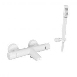 Термостат для ванни Paffoni Light white matt LIQ023BO, Білий матовий