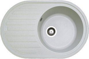 Кухонная мойка Adamant Ellipsis 765x495x200 old stone 000008395, Серый
