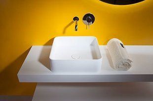 Умивальник Volle Solid surface 40x40 13-40-210, Білий