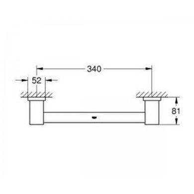 Поручень Grohe Essentials Cube 40514001, Хром