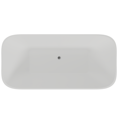 Ванна окремостояча глянцева Amidicon Atlant 160x75 з литого каменю ATLANT_160_HL, Білий