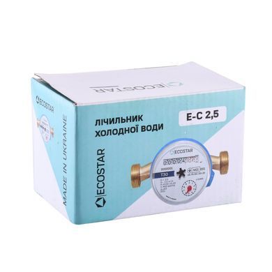 Счетчик холодной воды Ecostar DN15 1/2&Prime; без штуцера L110 E-C 2,5 000023020