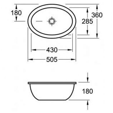 Умывальник Villeroy&Boch Loop&Friends 43x28.5 61611001, Белый