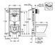 Комплект інсталяція + унітаз Grohe Solido Perfect з кришкою Soft-Close 39186000, Білий