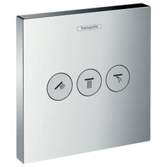 Запорнопереключающее устройство на 3 потребителя Hansgrohe Shower Select 15764000, Хром