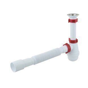 Сифон для умывальника PLM 1 1/4"x40 с резьбовым выпуском 40x40/50 PM 40 SF 10 03