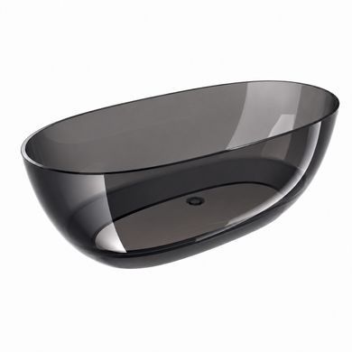Ванна стеклянная отдельностоящая VBI Vesuvio 170x78 black VBI-075001