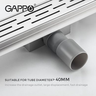 Душевой канал Gappo G86007-1, 70х600 мм, нержавеющая сталь