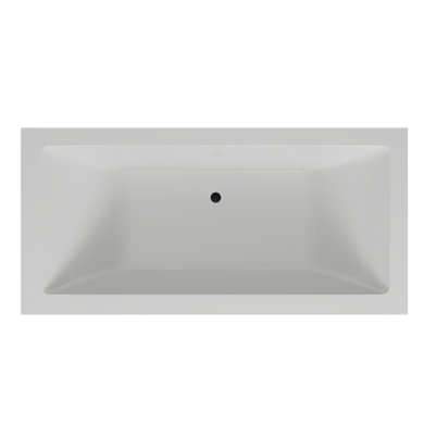 Ванна отдельностоящая глянцевая Amidicon Tytul 185x85 черная из литого камня TYTUL_185_BLACK_HL, Черный