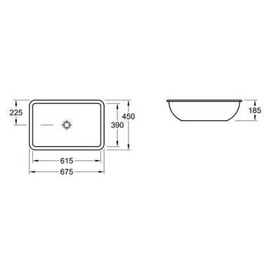 Умывальник Villeroy&Boch Loop&Friends 61.5x39 61632001, Белый