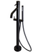 Смеситель для ванны Paffoni Light LIG 032 NO + LIG 030, Черный матовый