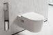 Ершик для унитаза Hansgrohe XtraStoris Rock встраиваемый с полкой под облицовку плиткой matt white 56060700