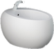 Биде RAK Ceramics Cloud CLOBD2101500A, Белый матовый