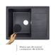 Кухонная мойка Lidz 650x500/200 BLA-03 (LIDZBLA03650500200), Черный
