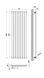 Дизайнерський вертикальний радіатор опалення Arttidesign Rimini 8/1500 білий матовий, Білий матовий