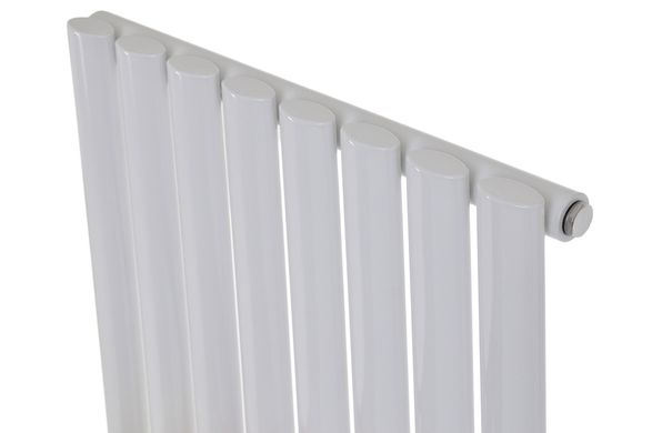Дизайнерський вертикальний радіатор опалення Arttidesign Rimini 8/1500 білий матовий, Білий матовий