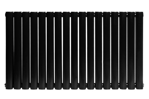 Горизонтальный дизайнерский радиатор отопления Arttidesign Rimini II 17/550 чёрный матовый, Черный матовый