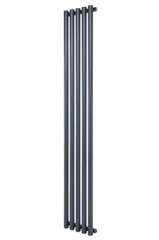 Вертикальный дизайнерский радиатор отопления Arttidesign Matera 5/1800 серый матовый, Серый