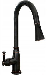 Змішувач для кухні Rea Deco Old black чорний високий REA-B0182, Чорний