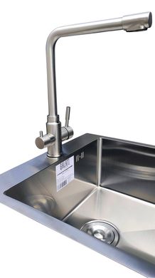 Смеситель для кухни с подключением питьевой воды Romzha Ionel Plus RO43470, Нержавеющая сталь