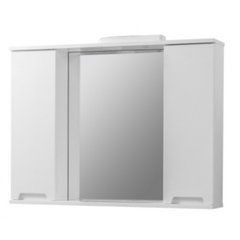 Зеркальный шкаф Юввис Марко Z-11 85 см, Белый, Белый