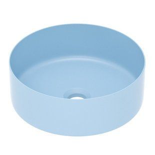Умывальник накладной Imprese 35,8x35,8x13,7 см matt blue i11102MB, Голубой матовый