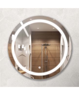 Зеркало Мойдодыр с LED подсветкой Sunny 60x60 с сенсором, Белый