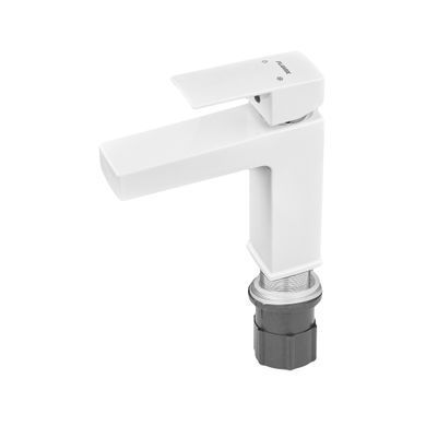 Смеситель для умывальника Plamix Kubus-001 SET white PM0671, Белый