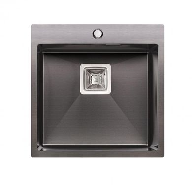 Кухонна мийка Qtap DK5050BL Black 2.7/1.0 мм (QTDK5050BLPVD2710), Чорний