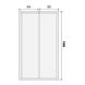 Душевая дверь Eger 120x195 см раздвижная 599-153(h), прозрачный, хром